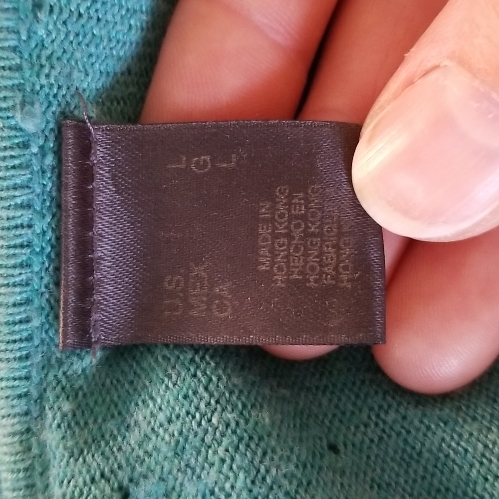 Pointelle Tie-Front Cardigan - Liz Claiborne, VGUC - Picture 5 of 9